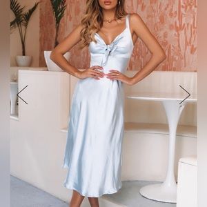 HELLO MOLLY Midi Dress Steel Blue